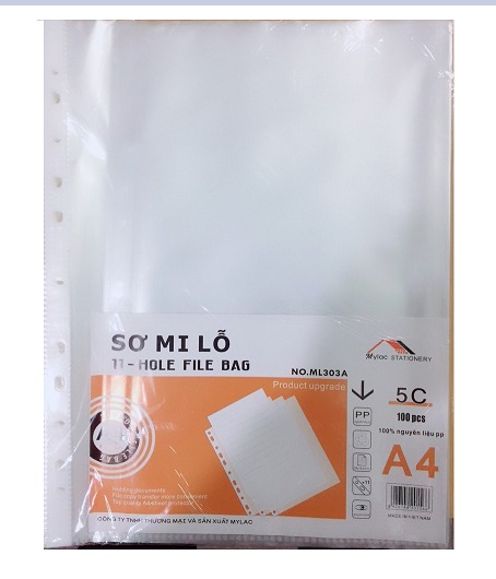 Túi sơ mi lỗ 5C Xifu dày đẹp