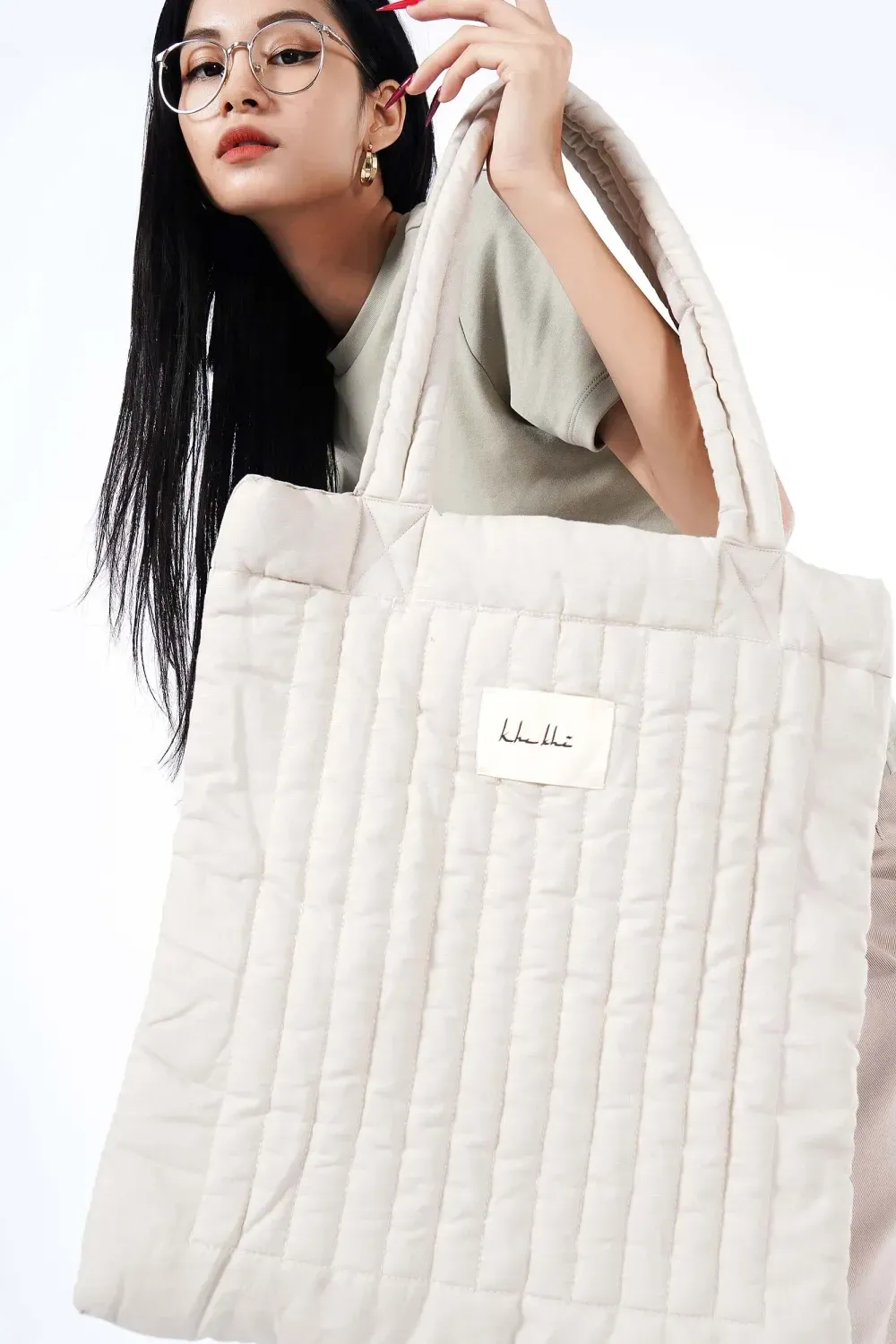 Túi tote chần bông