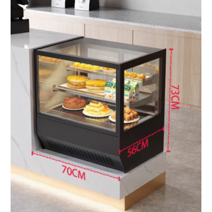 Tủ mát làm lạnh quạt gió trưng bày bánh kem, đồ ăn cần làm mát