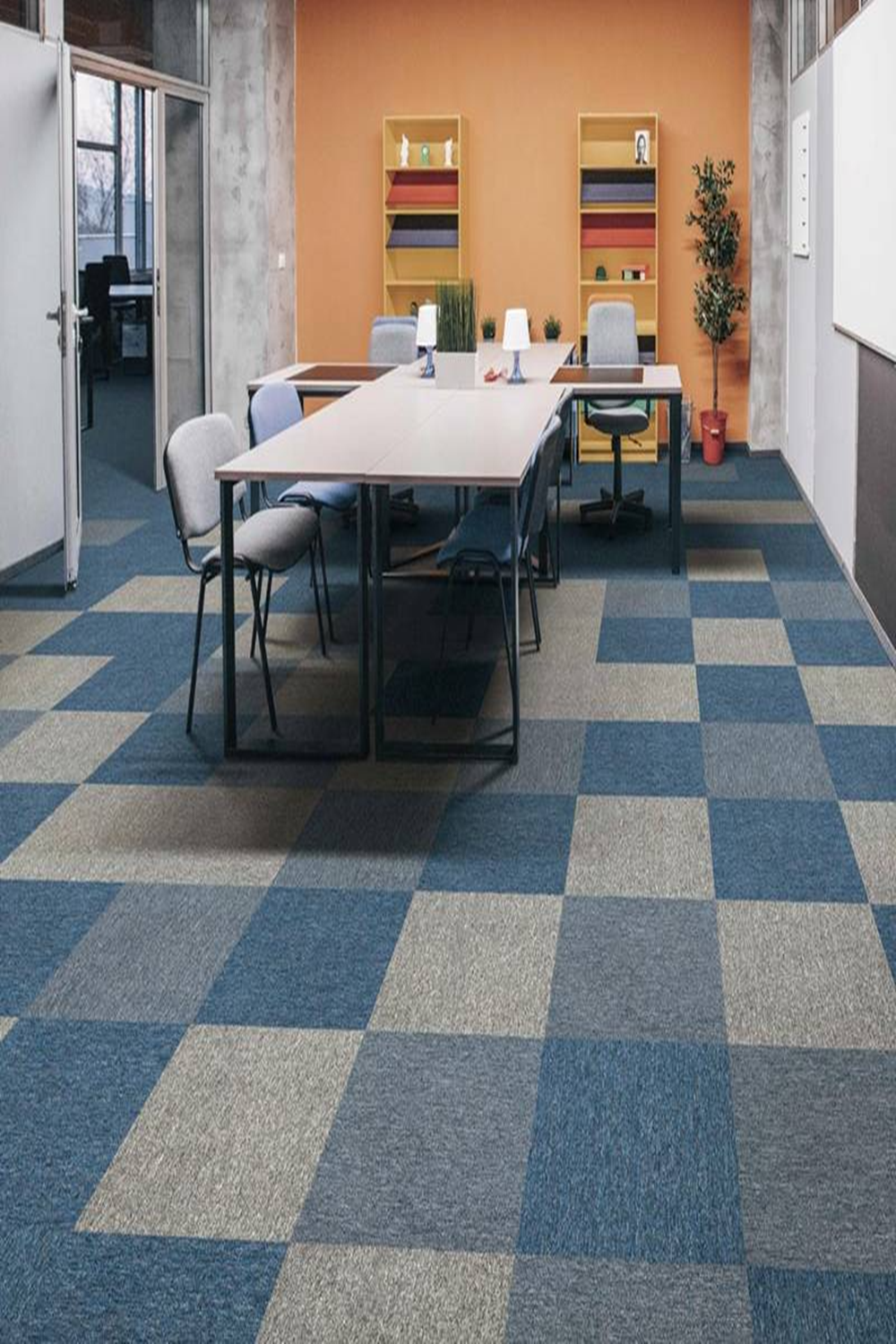 Thảm tấm trải sàn KT 50cmx50cm dày 6.5mm đế cao su QM-TUNTEX HNO