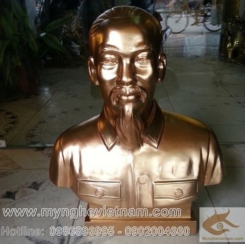 Tượng Bác Hồ cao 42cm bằng đồng đỏ