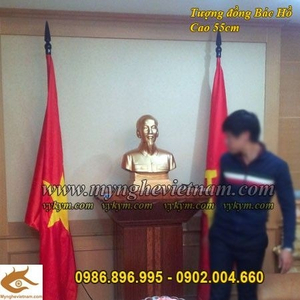 Tượng Bán Thân Bác Hồ bằng đồng cao 55cm