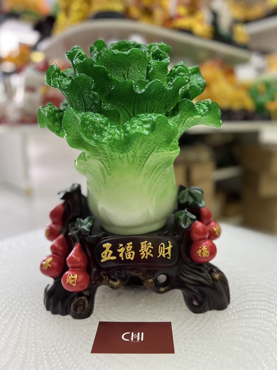 Tượng bắp cải đứng hồ lô