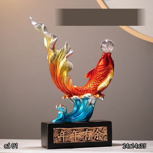 tượng cá chép ngậm ngọc