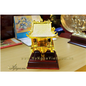 tượng chùa 1 cột mạ vàng 12cm