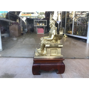 Tượng Lạc Long Quân cao 28cm bằng đồng