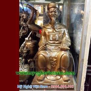 Tượng Đức Thánh Trần ngồi cao 50cm