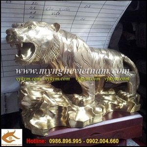 Tượng Hổ đồng,thế đứng săn mồi,tượng đồng đẹp,quà tặng cho người tuổi Dần