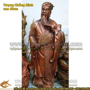 Tượng Khổng Minh cao 40cm, Tượng Gia Cát Lượng