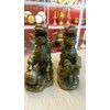 Tượng kỳ lân dẵm cầu dẵm con bằng đồng vàng , kỳ lân phong thủy.