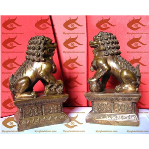 Tượng nghê đồng phong thủy, nghê dẵm cầu dẵm con