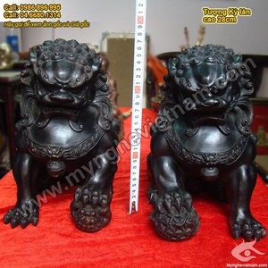 Tượng nghê đồng phong thủy, nghê dẵm cầu dẵm con