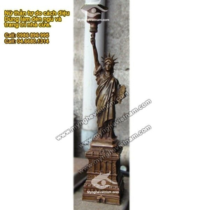 Tượng Nữ thần Tự do 30cm bằng đồng đỏ nguyên chất