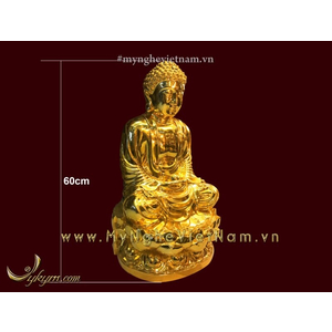 Tượng Phật A Di Đà bằng đồng mạ vàng cao cấp