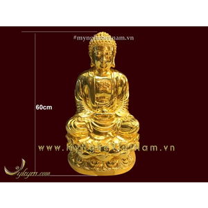 Tượng Phật A Di Đà bằng đồng mạ vàng cao cấp