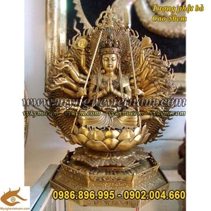 Tượng Phật Bà nghìn mắt nghìn tay, thiên thủ thiên nhãn cao 43cm