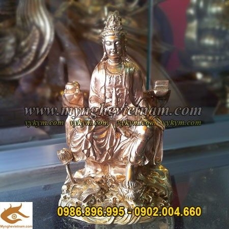 Tượng Phật Bà Quan Âm cao 10cm, tượng thờ bằng đồng, nơi bán tượng Phật quan âm