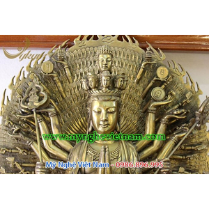 Tượng phật bà thiên thủ thiên nhãn 50cm