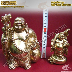 Tượng phật di lặc bằng đồng vàng