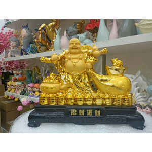 Tượng phật di lạc kéo bao vàng