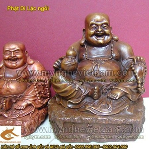 Tượng Phật Di Lạc ngồi cầm hồ lô cao 20cm