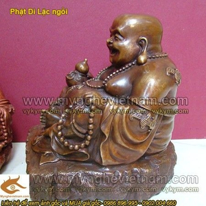Tượng Phật Di Lạc ngồi cầm hồ lô cao 20cm
