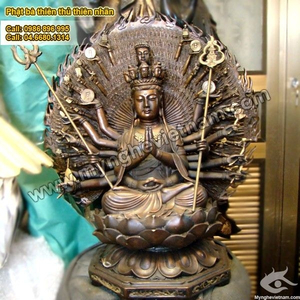 Tượng Phật Quan Âm Bồ Tát ngồi cao 25cm