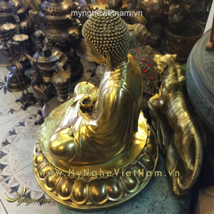 Tượng Phật cao 50cm bằng đồng vàng