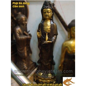 Tượng quan âm bồ tát cao 105cm bằng đồng giả cổ