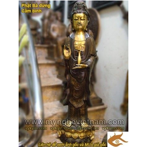 Tượng quan âm bồ tát cao 105cm bằng đồng giả cổ