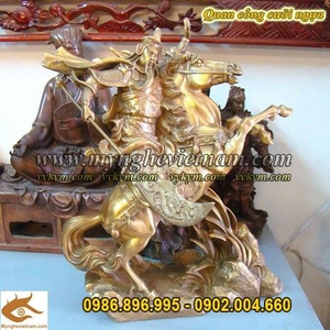 Tượng Quan Công cưỡi ngựa cao 37cm, Tượng Quan Vân Trường