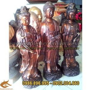 Tượng Tam thánh, Tam thế Phật, tượng phật bằng đồng