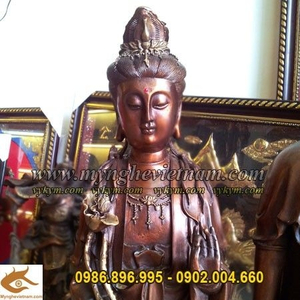 Tượng Tam thánh, Tam thế Phật, tượng phật bằng đồng 60cm