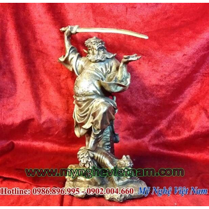 Tượng thần chung quỳ, tượng bắt ma trừ tà phong thủy 25cm