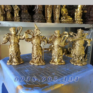 Tượng tứ đại thiên vương thiên tướng cao 10cm