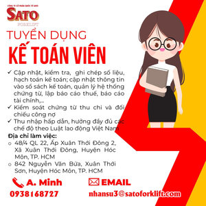 [TUYỂN DỤNG] KẾ TOÁN TỔNG HỢP