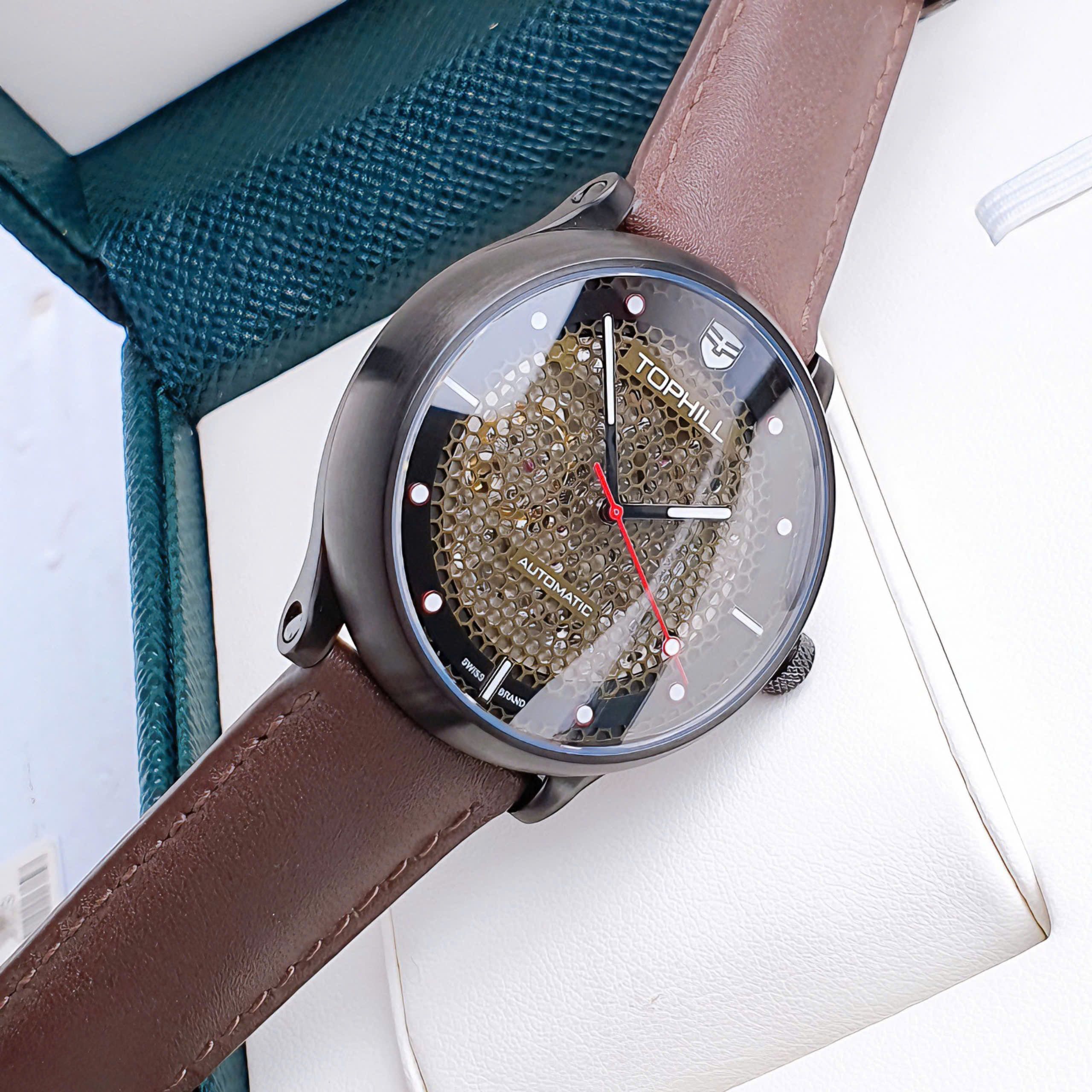 Đồng hồ nam tự động TOPHILL TV002G chính hãng