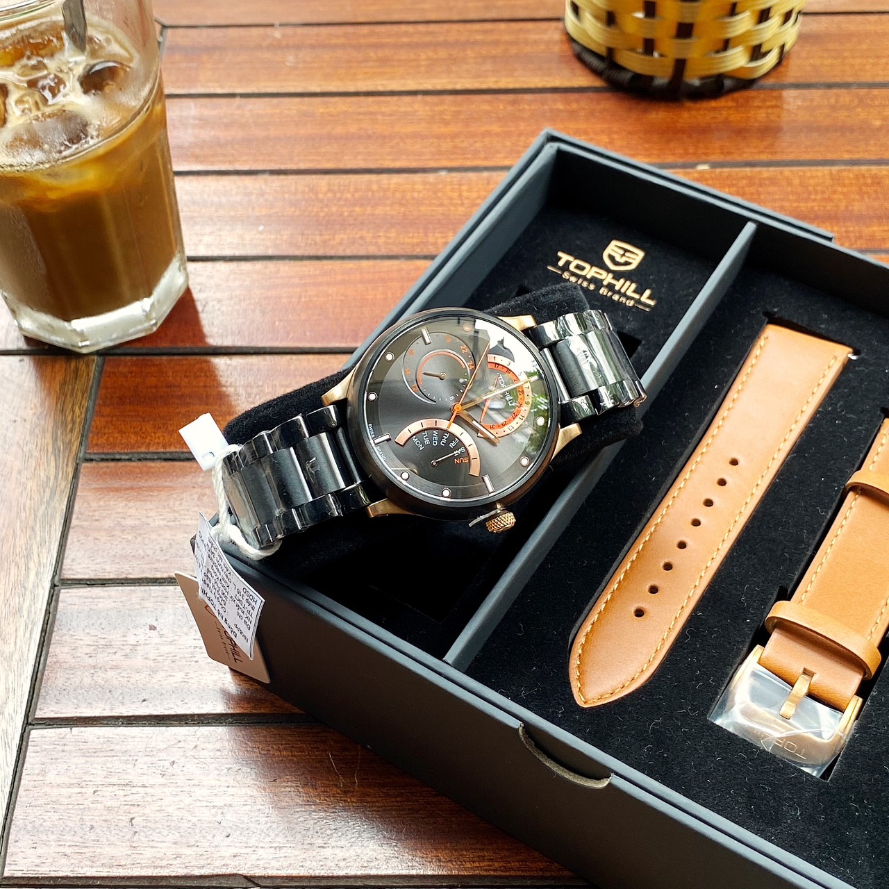 Đồng Hồ Nam Tophill Thụy Sĩ TV007G Chính Hãng