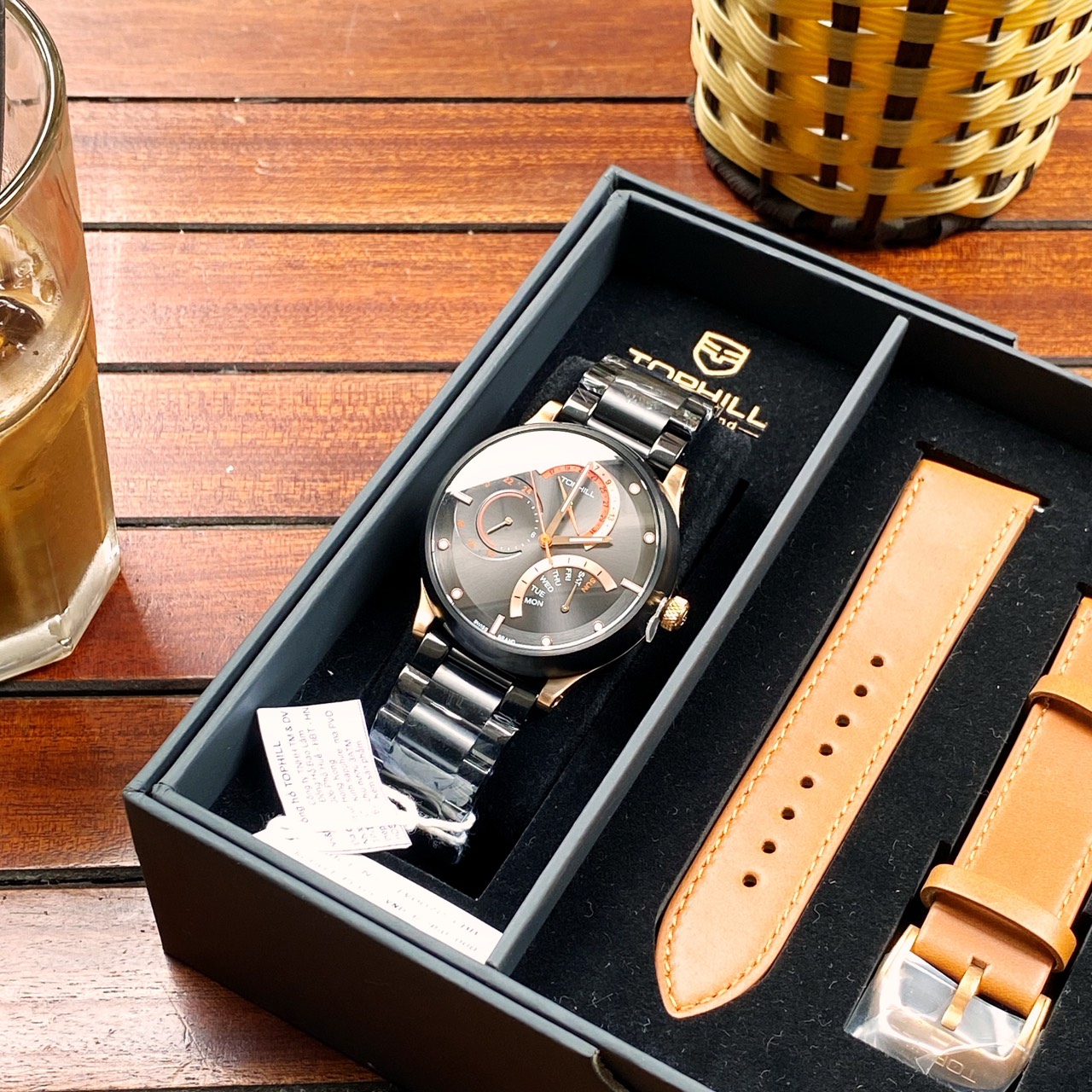 Đồng Hồ Nam Tophill Thụy Sĩ TV007G Chính Hãng