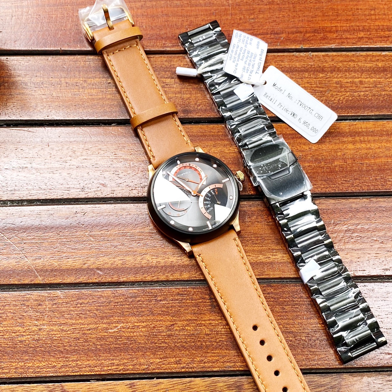 Đồng Hồ Nam Tophill Thụy Sĩ TV007G Chính Hãng