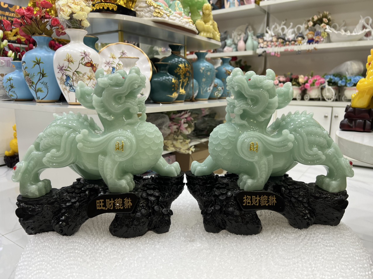 Cặp tỳ hưu xanh ngọc