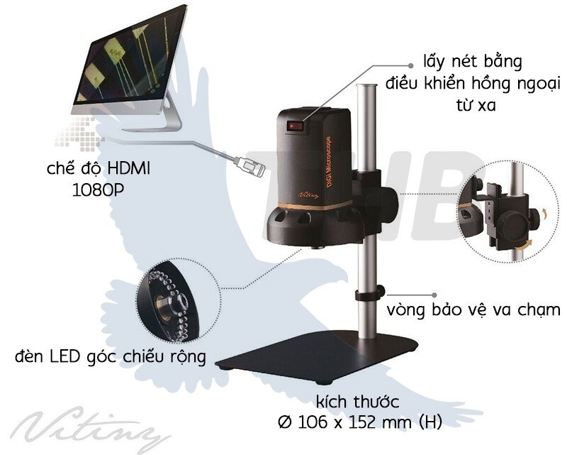 Kính hiển vi kỹ thuật số Vitiny UM08