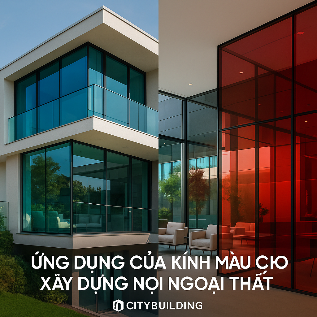 🪟 ỨNG DỤNG CỦA KÍNH MÀU CHO XÂY DỰNG NỘI NGOẠI THẤT | CITYBUILDING – CHUYÊN GIA KÍNH CAO CẤP