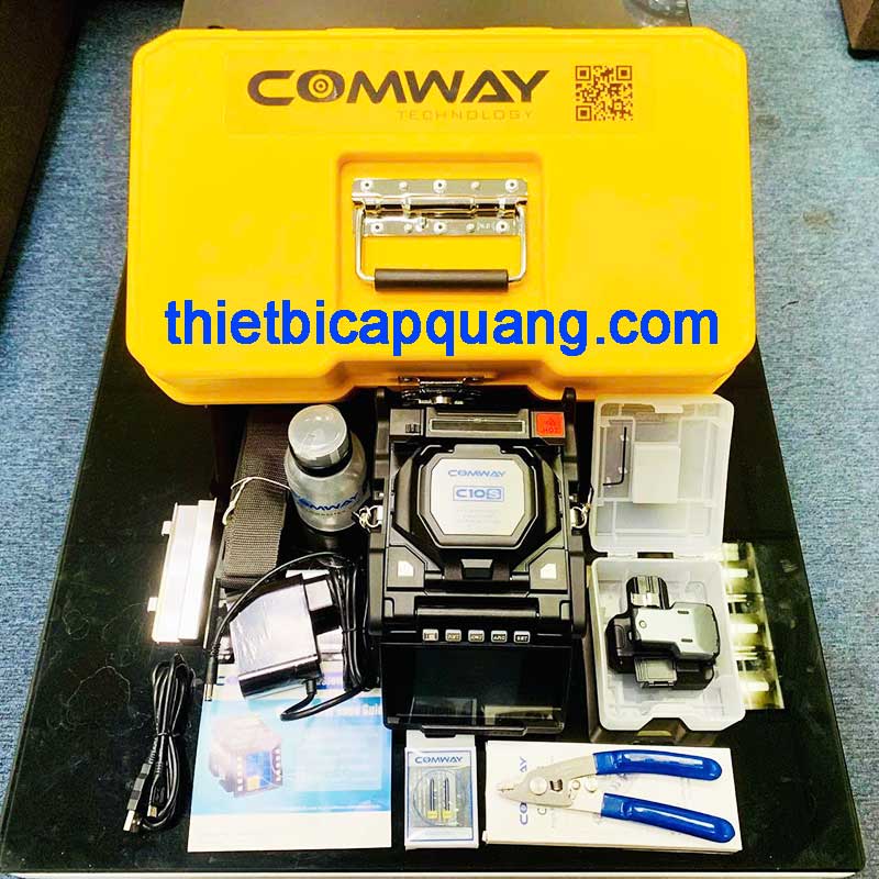 Máy hàn cáp quang Comway C10S phiên bản nâng cấp mới nhất 2025