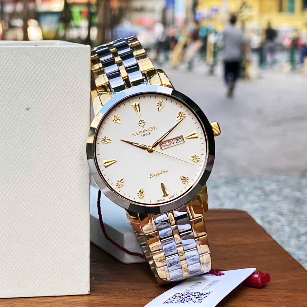 Sunrise 1351SA: Đẳng Cấp Đồng Hồ Nam Niềng Đá Ceramic – Bền Bỉ & Thời Thượng