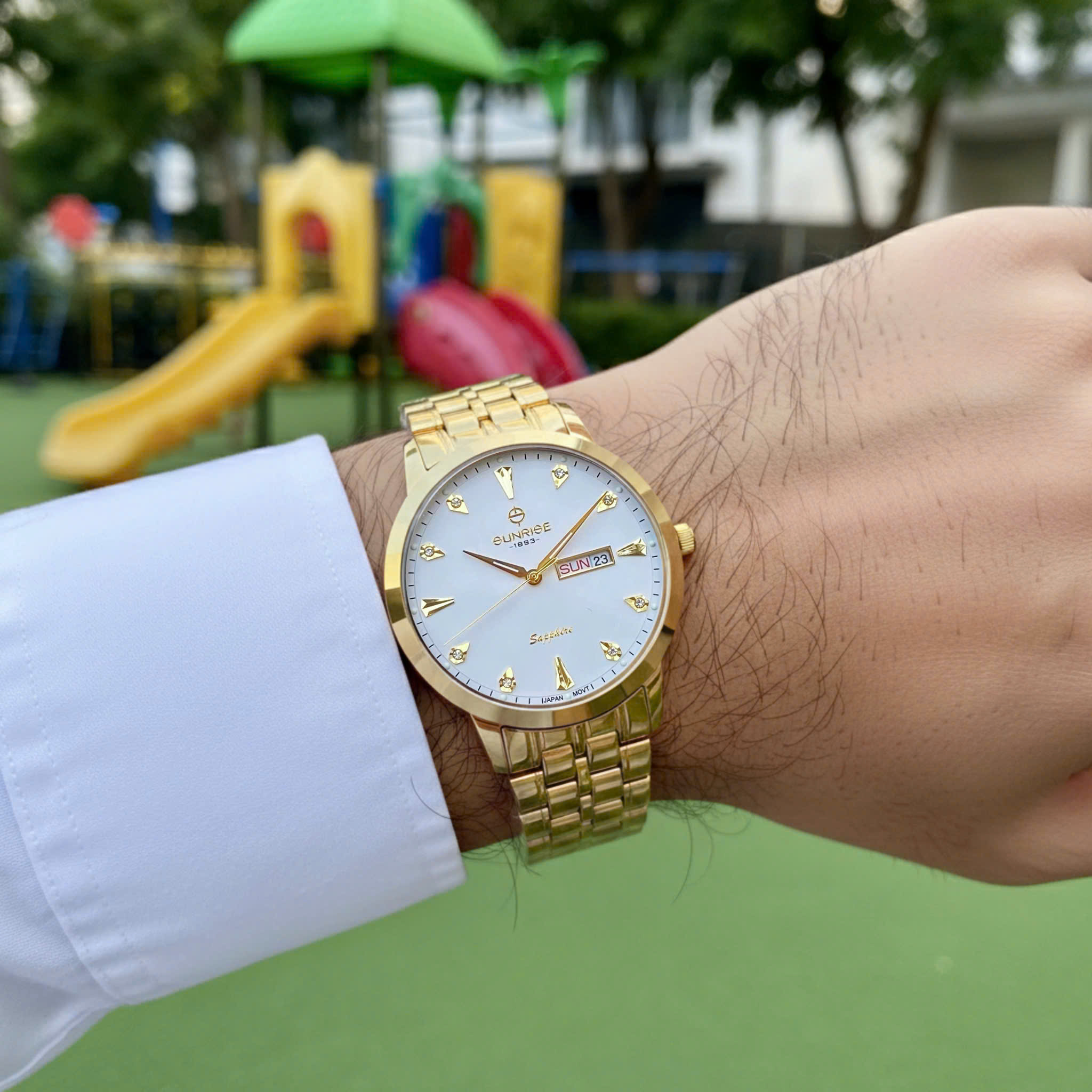 Sunrise 1351SA: Đẳng Cấp Đồng Hồ Nam Niềng Đá Ceramic – Bền Bỉ & Thời Thượng