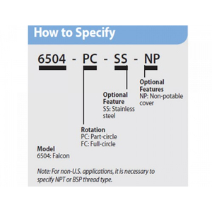 ĐẦU PHUN ROTOR FALCON 6504 SERIES