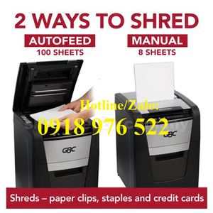 MÁY HỦY GIẤY SAMURAI SHREDMASTER 100X (Auto Feed Paper Shredder)