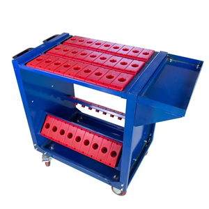 xe đẩy dụng cụ chứa chuôi BT-30,40,50, xe gá bầu kẹp BT30,40,50.