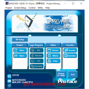 Phầm mềm lập trình màn hình proface .